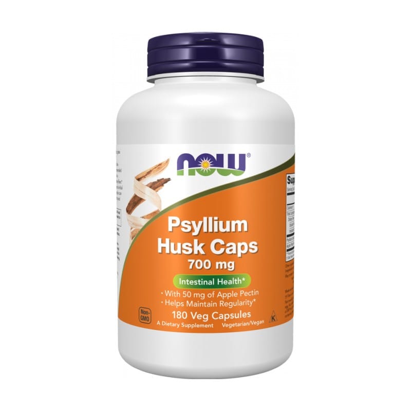 Indijski trputac Psyllium Husk 700 mg NOW (180 kapsula)