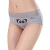 Menstrualne gaćice LaliPanties – sive s motivom sove (1 kom, različite veličine)