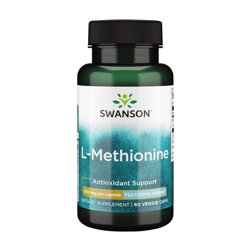 L-metionin Swanson, 500 mg (60 kapsula)