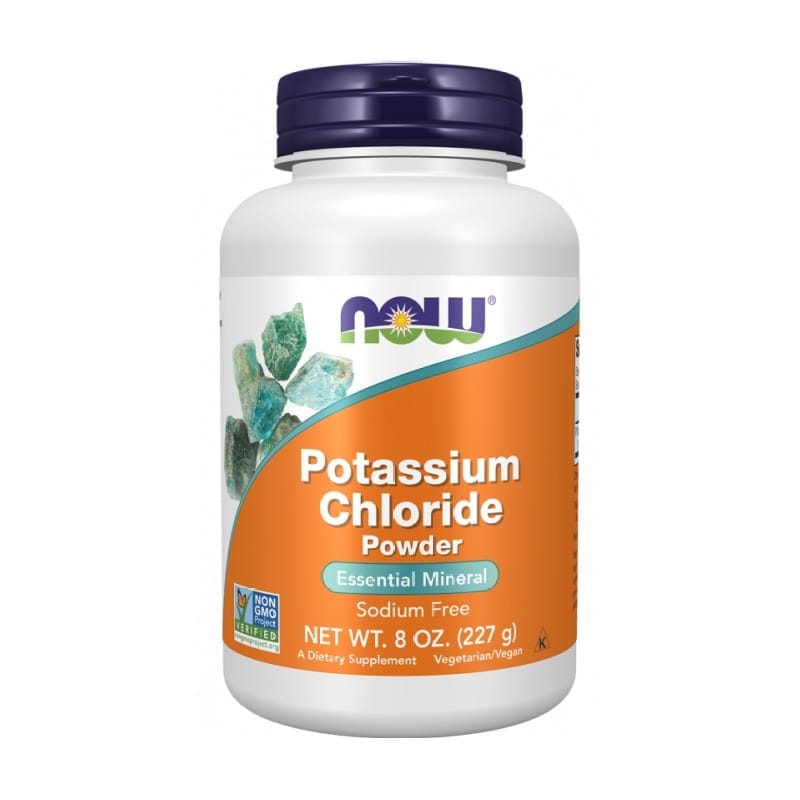 Kalijev klorid u prahu NOW (227 g)