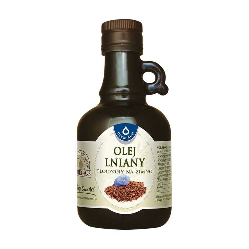 Ulje lanenih sjemenki, hladno prešano Oleofarm (250 ml)