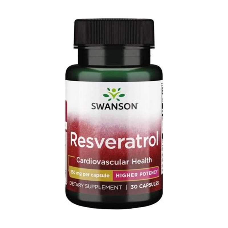 Resveratrol Swanson, 250 mg (30 kapsula)