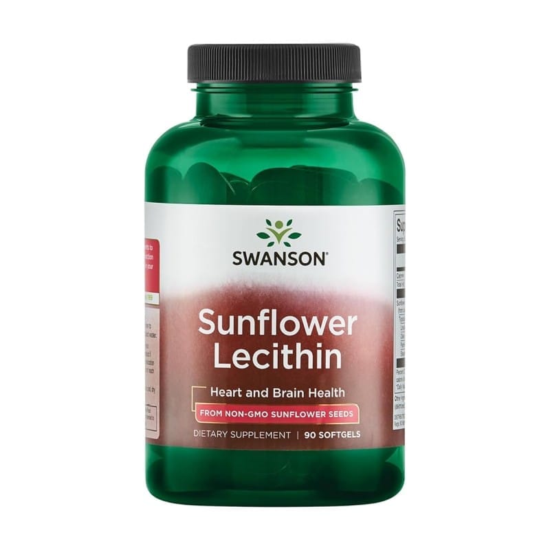 Suncokretov lecitin Swanson (90 mekih kapsula)