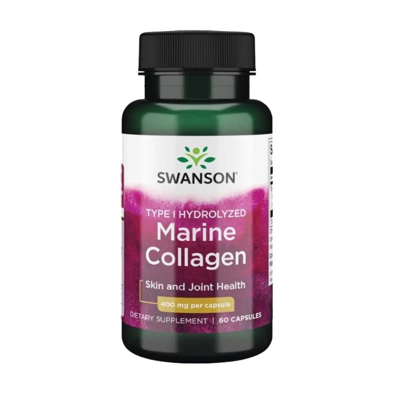Hidrolizirani morski kolagenski peptidi Swanson, 400 mg (60 kapsula)