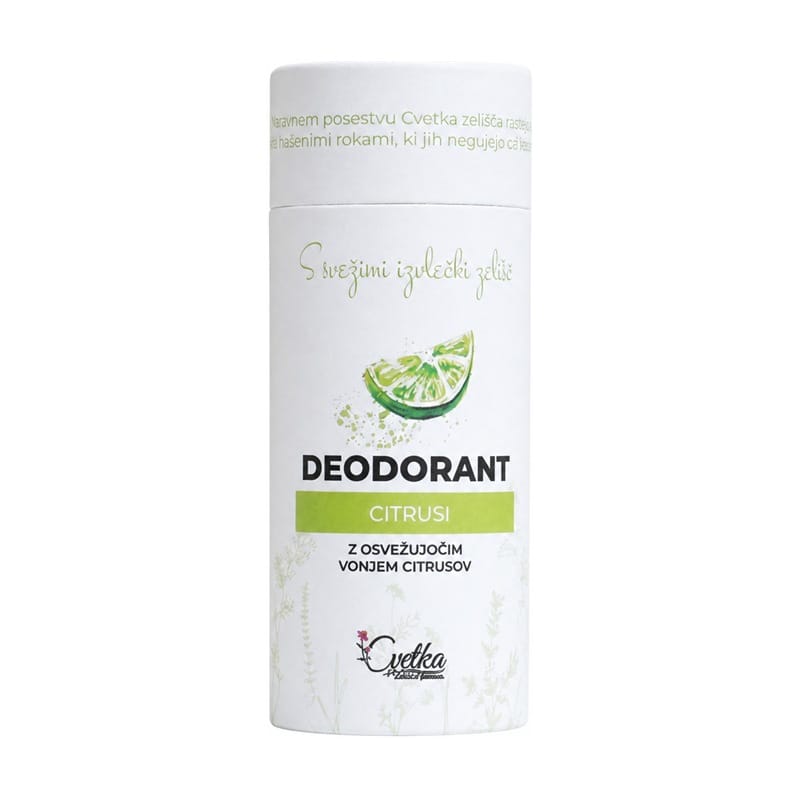 Citrusni bio biljni dezodorans Cvetka (50 ml)
