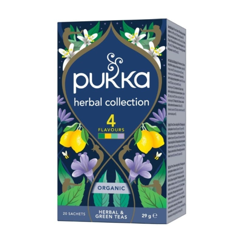 Kolekcija 4 biljna čaja Pukka (20 vrećica)