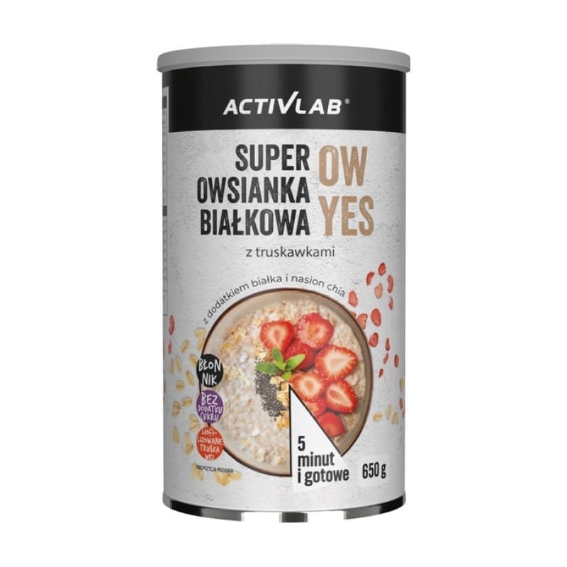 Super zobena kaša s jagodama Activlab (650 g)