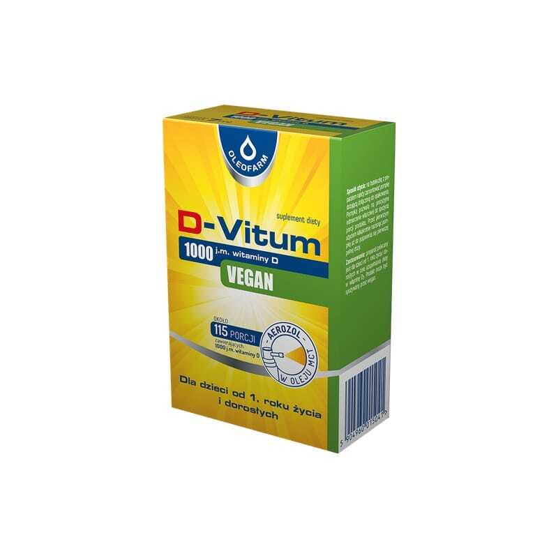 Veganski vitamin D3 u spreju 1000 IE Oleofarm (7 ml)