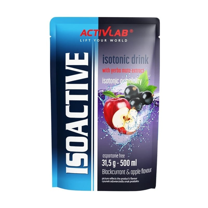 Izotonik u prahu Isoactive Activlab, crni ribiz s jabukom (31,5 g)