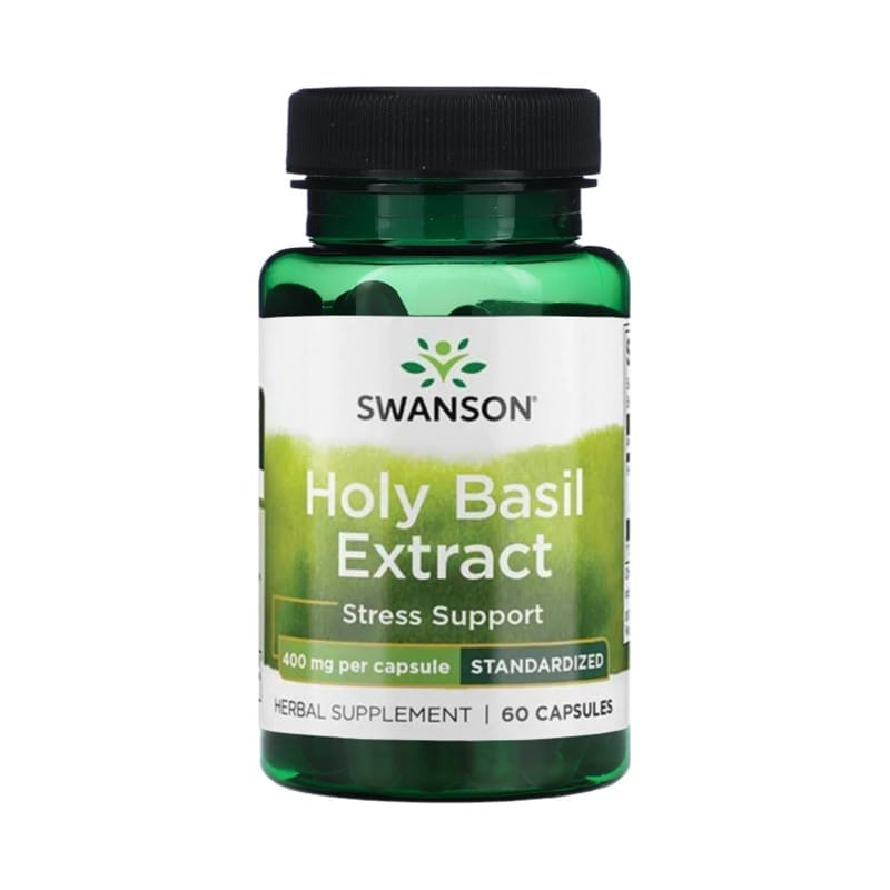 Ekstrakt bosiljka, 400 mg, Swanson (60 kapsula)