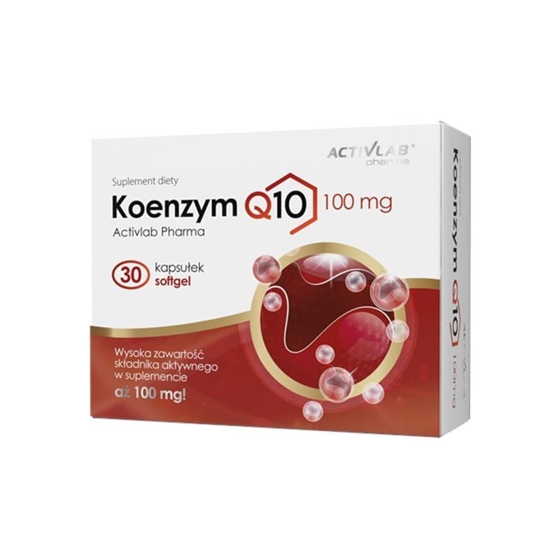 Koenzim Q10 Activlab Pharma, 100 mg (30 mekih kapsula)