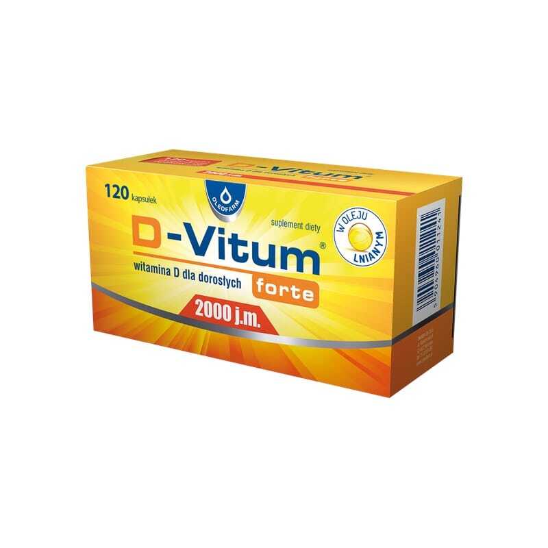 Vitamin D3 2000 IE D-Vitum Forte Oleofarm (120 kapsula)