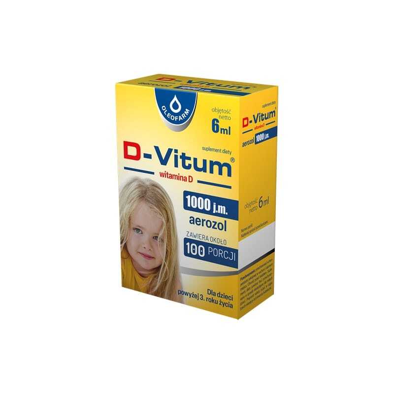Vitamin D3 1000 IU u spreju za djecu D-Vitum Oleofarm (6 ml)