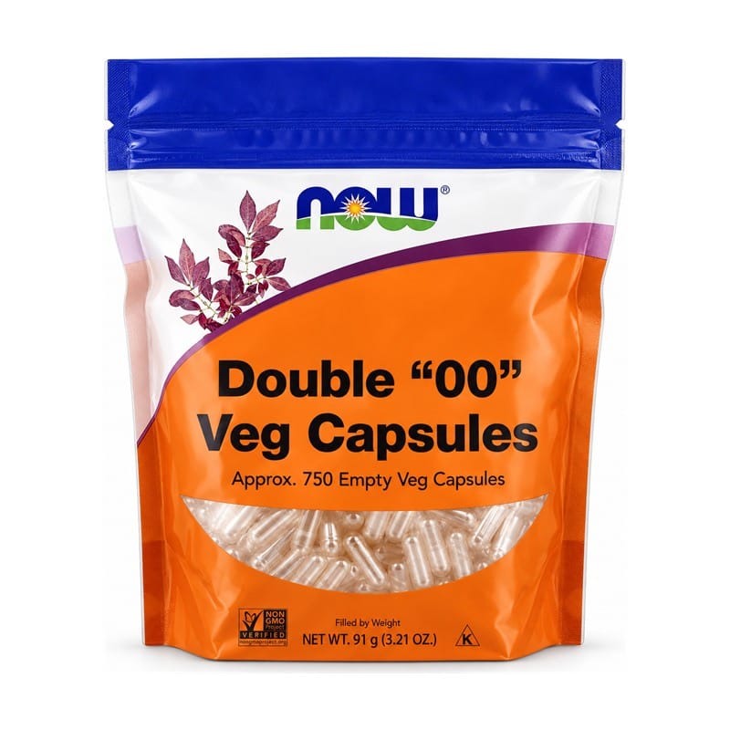 Prazne veganske kapsule 00 NOW (750 kapsula)