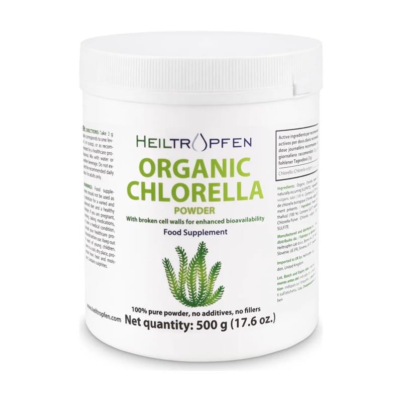 Ekološka klorela u prahu Heiltropfen (500 g)