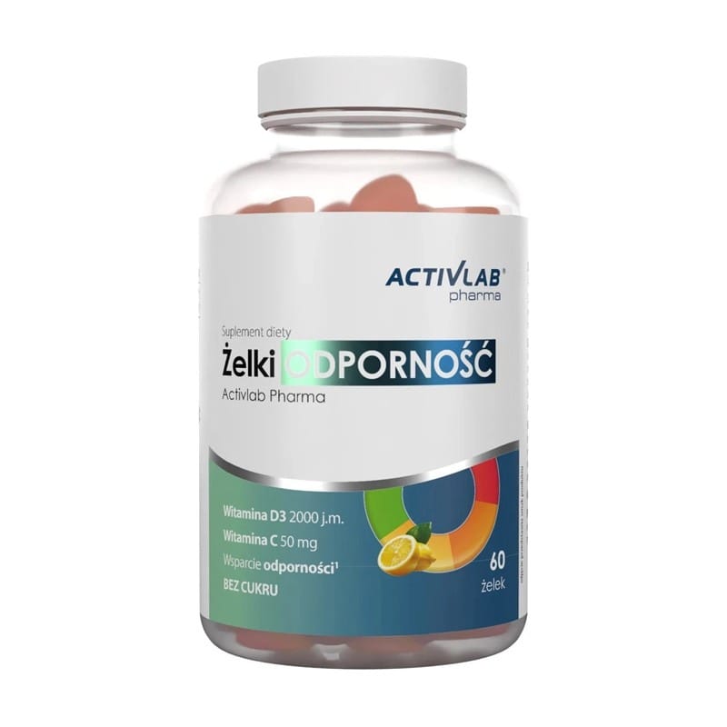 Vitamin C i D3 za imunitet Activlab Pharma, limun (60 gumenih bombona)
