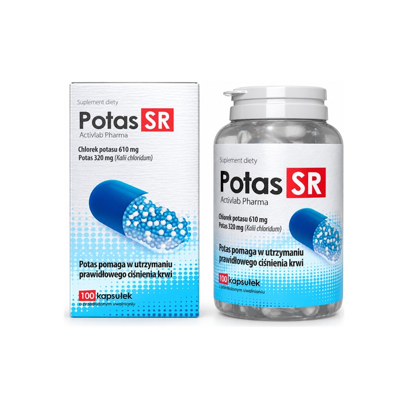 Kalij s produljenim oslobađanjem – Potas SR Activlab Pharma (100 kapsula)